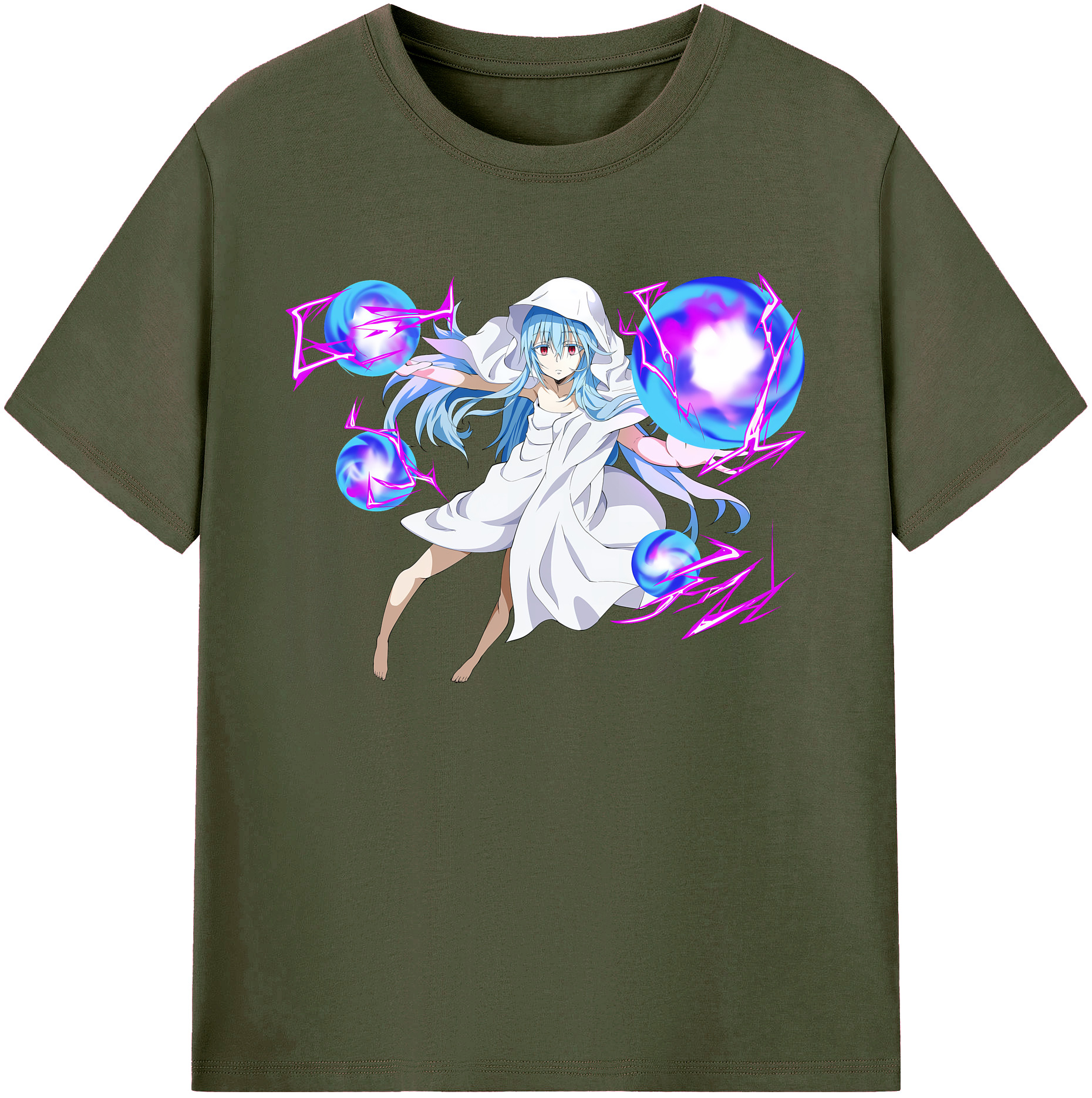 （画像用） 転スラ Regarding Reincarnated to Slime 綿100％ メンズ半袖Tシャツ｜肌触りやわらか＆通気性